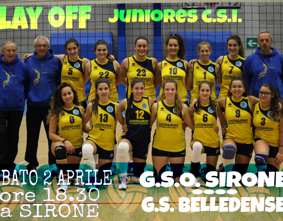 PLAY OFF JUNIORES 1