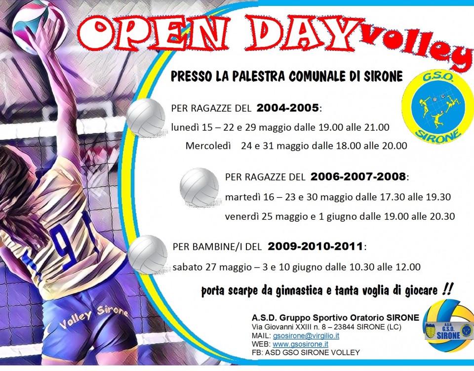 OPEN DAY VOLANTINO