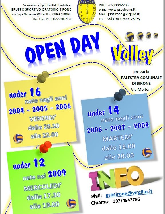 open day gso sirone