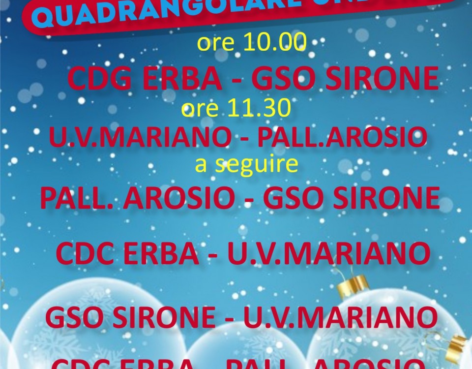 quadrangolare u14 buccinigo